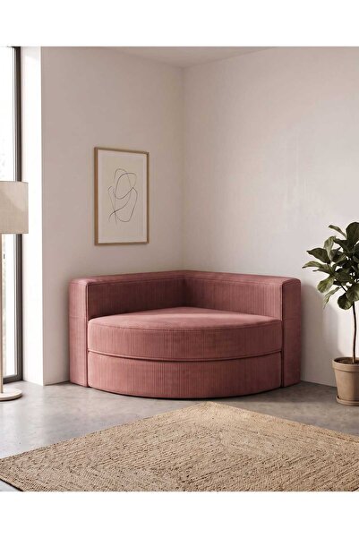 NESTİME Nestime® 110x110 cm Modüler Köşe Koltuğu | Orijinal Sünger | Fitilli ...