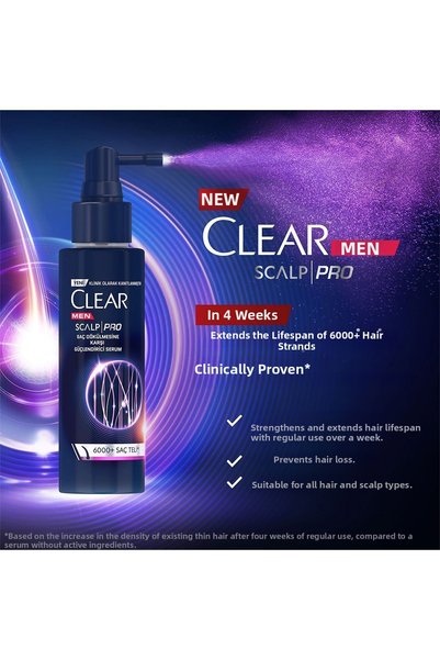 Clear شامبو ومصل تقوية الشعر للرجال Scalp Pro X2 - مضاد لتساقط الشعر والقشرة