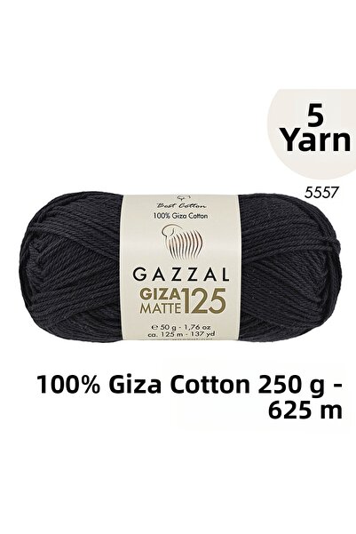Gazzal Giza Matte 125 5557 - 100% bumbac, fir de vară pentru amigurumi și tri...