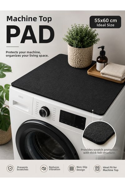 WOOLY LIFE Felt Dishwasher Cover Pad 55X60 Washing Machine Protective Cover