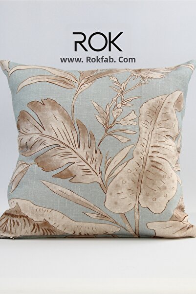 ROKFAB Floral Patterned Throw Pillow Cover 45X45 cm Decorative Pillowcase