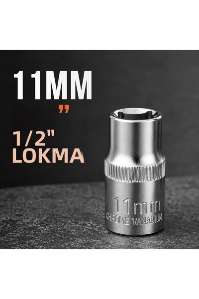 İzeltaş Chrome Vanadium 1/2 11mm Socket