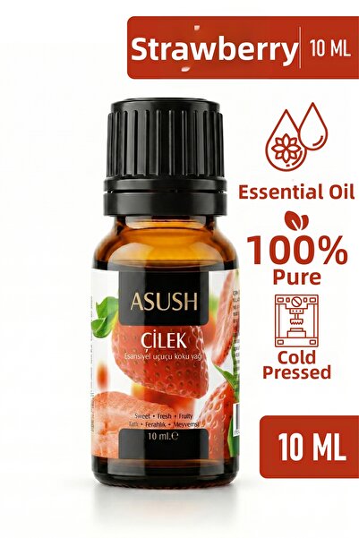 ASUSH زيت الفراولة العطري 10 مل - عطر حلو وفاكهي ودائم