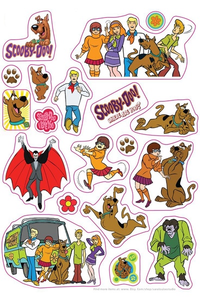 Buki'nin Atölyesi Autocolant Scooby Doo Telefon Laptop Notebook Tabletă Agend...