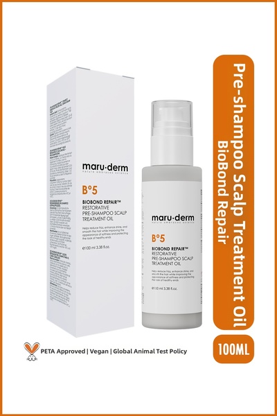Maru.Derm بيو بوند ريبير ™   زيت العناية بالشعر لإصلاح التلف قبل الاستخدام مع...