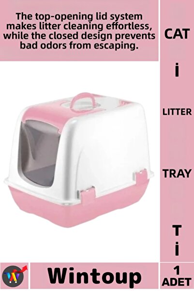 Wintoup # Cat Toilet with Top Opening, Odor Preventing, Practical, Transparen...