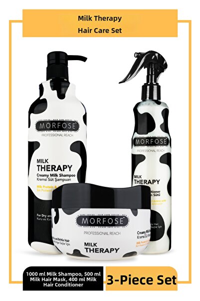 Morfose Milk Therapy 3-Piece Hair Care Set