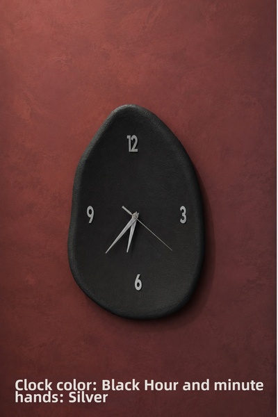 Lunalore **Concrete Look Modern Decorative Minimal Wall Clock 95X53 cm Silent...