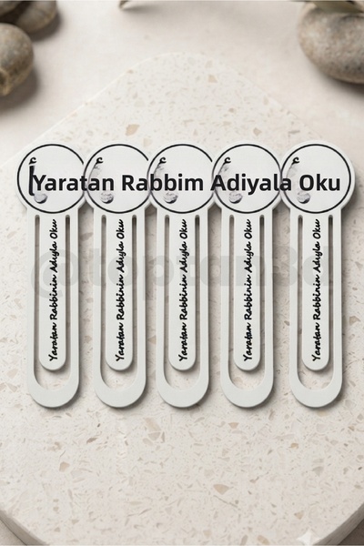 Toptan3D (Pack of 5) Islamic Bookmarks with "Oku" Written, Quran Bookmarks, R...