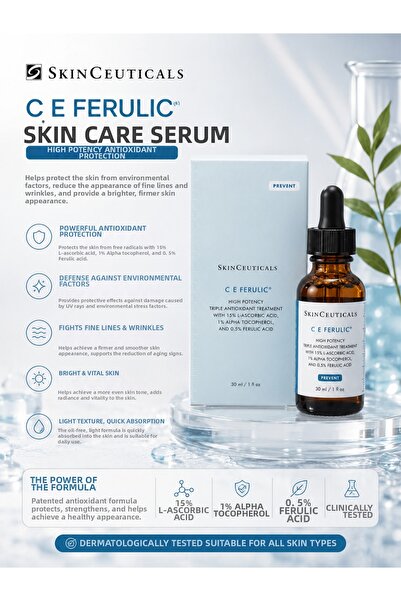 SkinCeuticals C E Ferulic Skin Care Serum 30 ml - Anti-Aging, Fine Line and W...