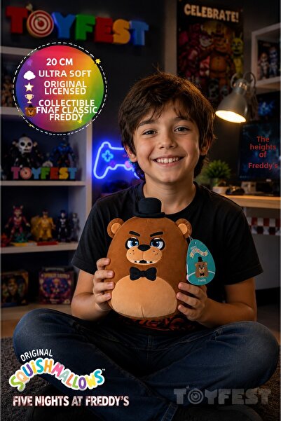 TOYFEST دمية سكوشي مالوز فريدي الأصلية المرخصة من فايف نايتس آت فريديز، 20 سم