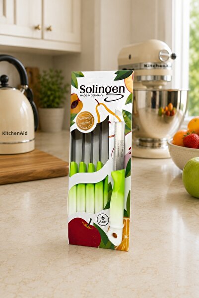 Solingen 6-Piece Fruit Knife Stainless Steel Serrated Sharp Kitchen Peeling C...