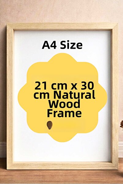 Gralanda Wooden Wall Frame, 1 Piece Natural Wood Frame, Poster and Photo Fram...