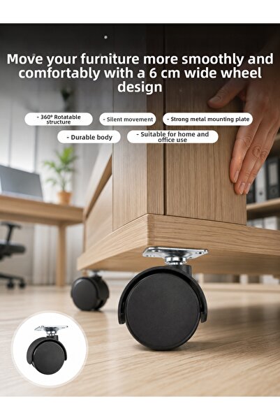 Mestore Unlocked 6 cm Wheel Foot Single Piece