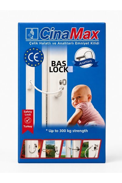 CinaMax Titan Steel Cable Pvc Door Window Safety Child Safety Lock with Key 1...