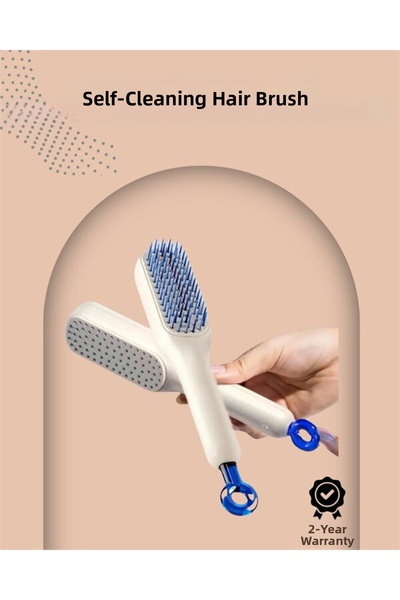 ETC Automatic Cleaning Ergonomic Hair Comb – with Massage Head - Miyng4600-1626