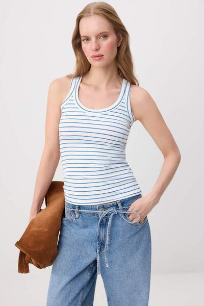 Trendyol Collection Blue Knitted Undershirt Twoss26Al00123