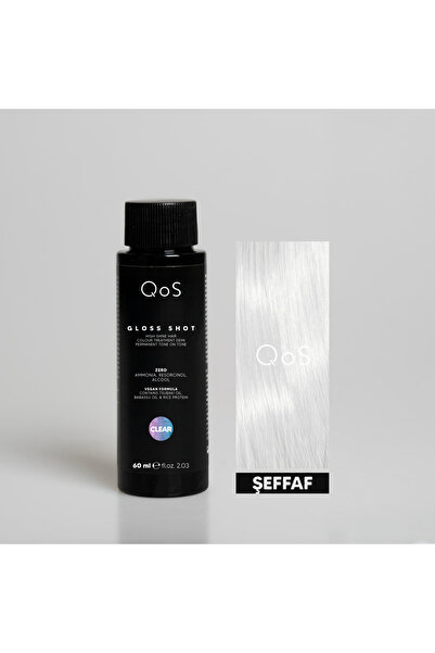 QOS GLOSS SHOT (LİKİT JEL BOYA) 60 ML CLEAR