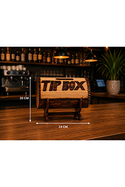 Silindir Ahşap Tipbox ( Bahşiş kutusu )