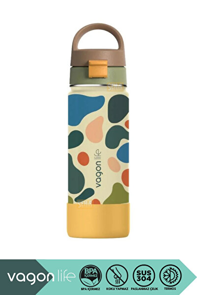 Vagonlife ترمس من الفولاذ المقاوم للصدأ بسعة 550 مل من المجموعة الجديدة، مزود...