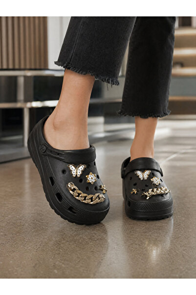 Babetty Κομψές παντόφλες με μαλακή σόλα και αξεσουάρ από πέτρινη αλυσίδα, για...