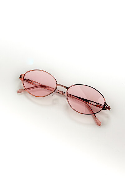 TARSS Pera Pembe Metal Oval Güneş Gözlüğü | Retro Vintage | UV400