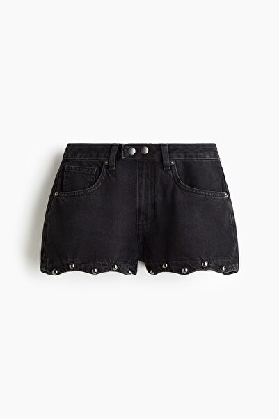H&M Zımbalı Kot Şort