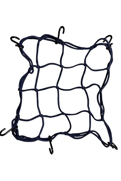 MOTORKİT MK MOTOSİKLET KASK FİLESİ [ AHTAPOT ] LACİVERT 6 KANCALI 35 x 35 cm