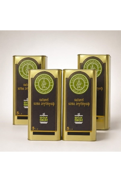 Zeytinyağı Mağazası Olgun hasat soğuk sıkım zeytinyağı 4&5L