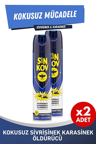 Sinkov Öldürücü Sprey 2'li Eko Set - Sivrisinek Karasinek Kokusuz Mücadele 2x...