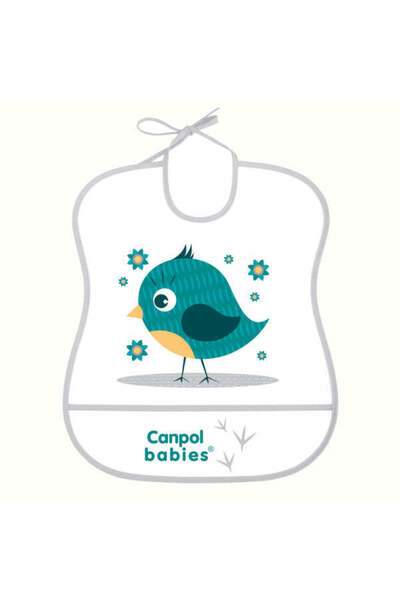 CANPOL Babies Bavete Moale,Impermeabila, Cu Buzunar Cute Animals 2/919