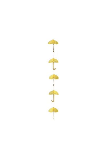 Mirific Party Ghirlandă decorativă, galben, 1,2 m, umbrelă