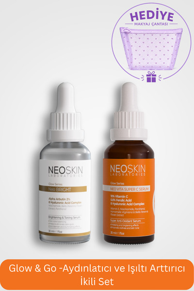 NEOSKIN Glow & Go -Aydınlatıcı ve Işıltı Arttırıcı İkili Set