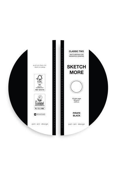 Poli Art Design Yuvarlak D20 Cm Eskiz Defteri Marker Ve Grafik Için