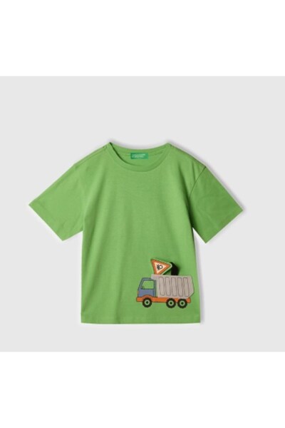 United Colors of Benetton Boy's 3i1xg10j6 figured t-shirt gkb0061