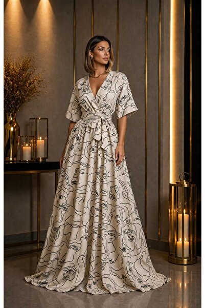 UNTIMELY Double-Breasted & Belted Maxi Stylish Dress