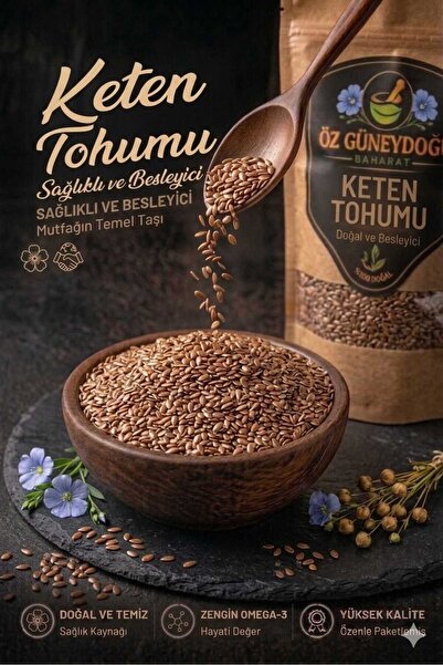 Keten Tohumu 200 Gr | Doğal Çiğ Keten Tohumu | Katkısız & Taze