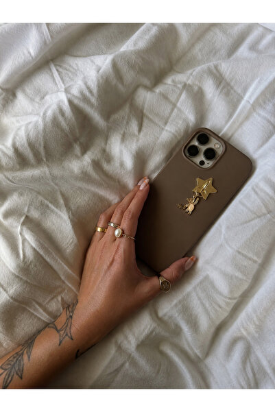 MonCheriAccessoire تعليقة هاتف مزينة بدب حجري