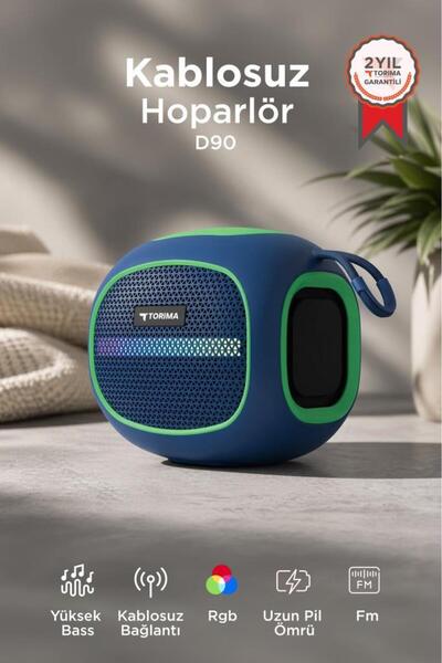 Torima Bluetooth Hoparlör Taşınabilir Kablosuz Speaker FM Radyo USB TF Kart 5...