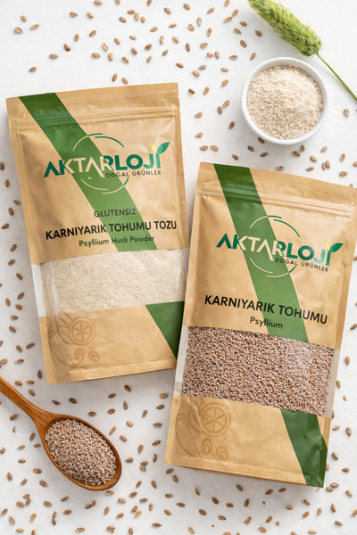 aktarloji 200 Gr Psyllium Seti : 100 Gr Tane Karnıyarık Otu Tohumu ve 100 Gr ...