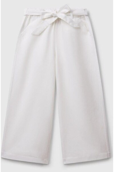 United Colors of Benetton Girls' 43Wbcf01W Linen Pants Gkb1130
