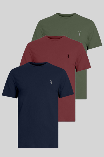 Kozik Tricou bărbătesc cu broderie standard, pachet detaliat de 5 tricouri