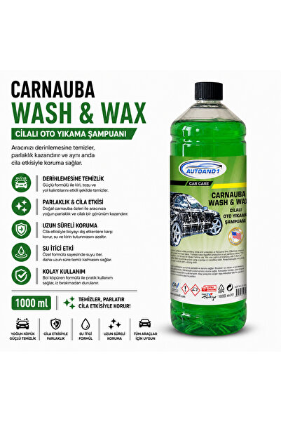 AUTOAND1 CİLALI OTO ŞAMPUANI 1000 ML