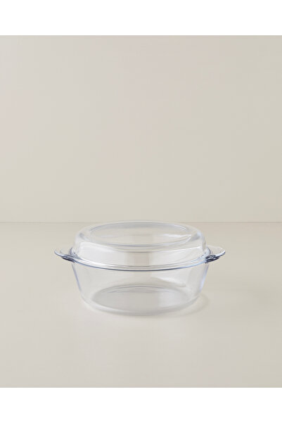 English Home Bake&Serve Cam Kapaklı Fırın Kabı 26x22 cm Şeffaf