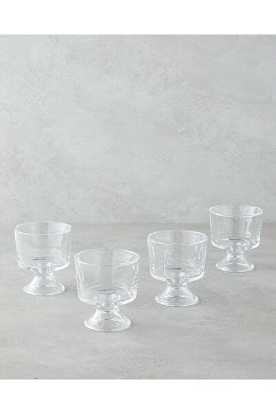 English Home Mae Cam 4'lü Cup - Dondurma Kasesi 270 ml Şeffaf