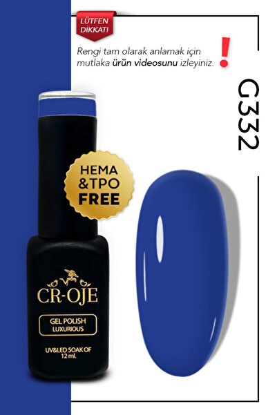 CROJE KALICI OJE Kalıcı Oje Lacivert - G332 (12 ML.)