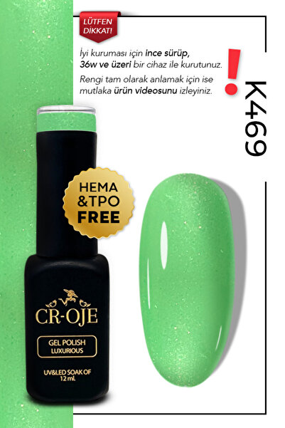 CROJE KALICI OJE Kalıcı Oje K469- Simli (12 ML.)
