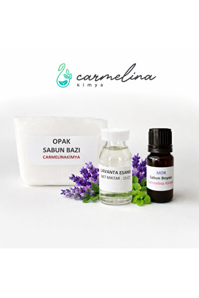 CARMELİNA Merve dilber 500gr Opak Sabun Bazı- Lavanta Esansı Ve Mor Sabun Boy...