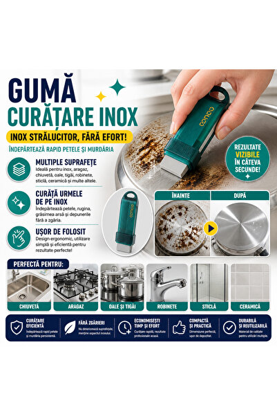 SMARTECH Guma pentru curatare baterie chiuveta si inox