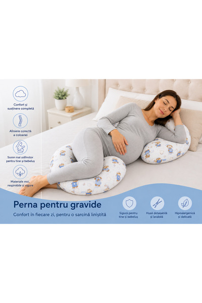 OEM Pernă de sarcină 3 în 1 în formă de 9 prieteni albine